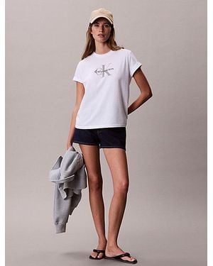Calvin Klein Jeans Denim Mini Shorts - Multicolour