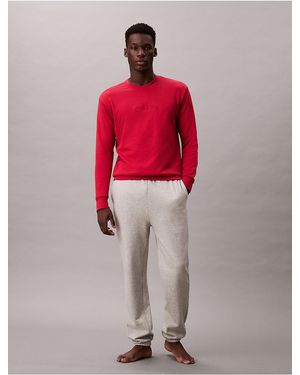 Calvin Klein Terry Lounge Sweatshirt - Red
