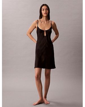 Calvin Klein Satin Night Dress - Brown