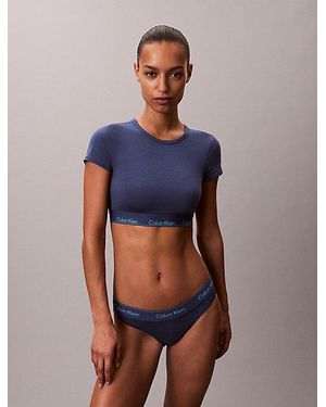 Calvin Klein Corpiño camiseta - Icon Cotton Modal - Azul