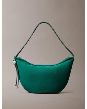 Calvin Klein Nylon Small Crescent Bag - Green