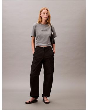 Calvin Klein Calvin Klein Cotton Twill Cargo Pants - Black
