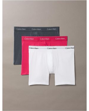 Calvin Klein Icon Cotton Stretch 3-Pack Boxer Brief - Gray