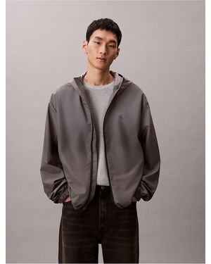 Calvin Klein Calvin Klein Ombre Windbreaker Jacket - Gray