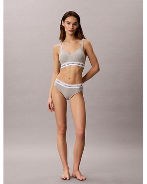 Calvin Klein Lift Bralette Icon Cotton - Natural
