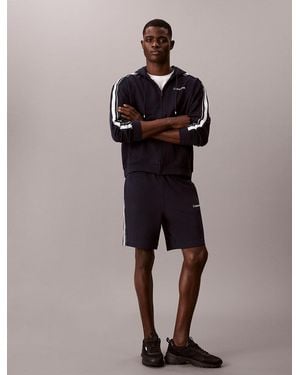 Calvin Klein Cotton Blend French Terry Zip Hoodie - Multicolour