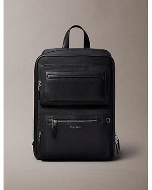 Calvin Klein Square Laptop Trolley Backpack - Black