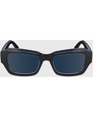 Calvin Klein Lunettes De Soleil Rectangulaires Modifiées Ckj24608S - Bleu