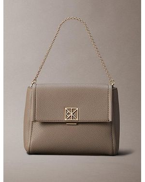 Calvin Klein Pebble Grain Crossbody Bag - Brown