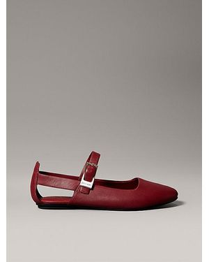Calvin Klein Ballerinas Aus Leder Mit Airfit-Polster - Mehrfarbig
