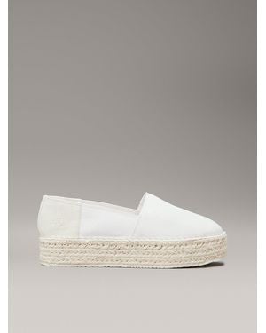 Calvin Klein Platform Espadrilles - Metallic