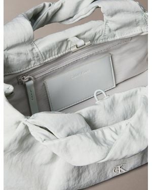 Calvin Klein Twist Crossbody Bag - Grey