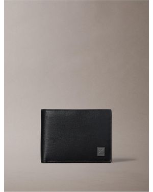 Calvin Klein Emblem Logo Hardware Trifold Coin Wallet - Gray