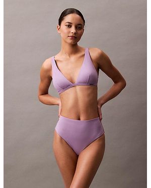 Calvin Klein High Waist Bikinihosen - Lila