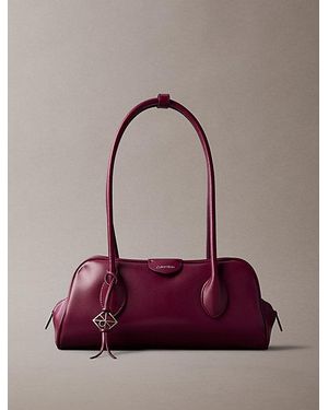 Calvin Klein Emblem Logo Shoulder Bag - Purple