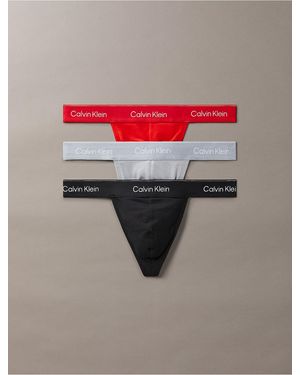 Calvin Klein 3 Pack Thongs - Multicolor