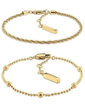 Calvin Klein 2-Piece Layered Bracelet Set - White
