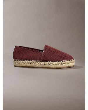 Calvin Klein Emblem Logo Espadrilles - Brown