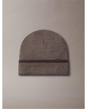 Calvin Klein Birdseye Cuff Hat - Gray