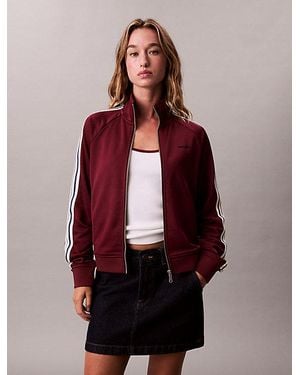 Calvin Klein Jeans Side Stripe Track Jacket - Red