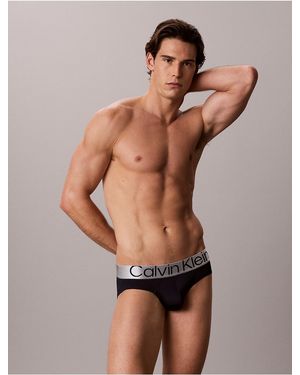 Calvin Klein Microfiber Stretch Steel Hip Brief - Multicolor