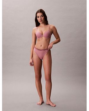 Calvin Klein Lightly Lined Demi Bra Icon Cotton Modal - Pink