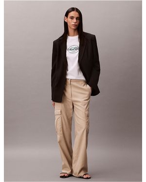 Calvin Klein Calvin Klein Soft Twill Cargo Pants - Brown