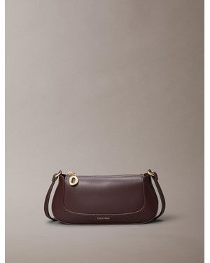 Calvin Klein Long Zip Crossbody Bag - Brown