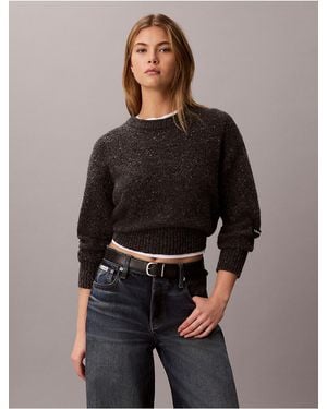 Calvin Klein Calvin Klein Relaxed Crewneck Sweater - Black