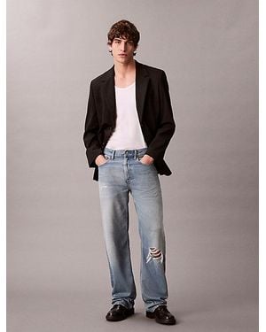 Calvin Klein Jeans Tencel Blend 90S Straight Jeans - Blue