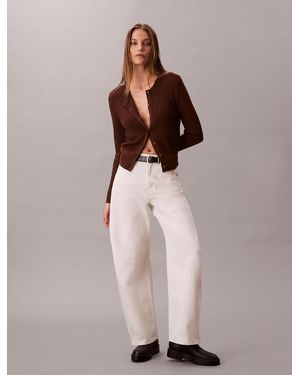 Calvin Klein High Rise Barrel Jeans - Multicolour