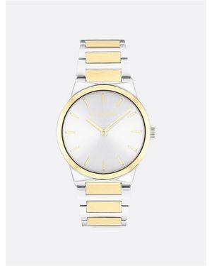 Calvin Klein Minimalist Integrated Link Bracelet 32Mm Watch - Metallic
