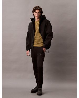 Calvin Klein Pantalon De Jogging En Interlock De Coton - Marron