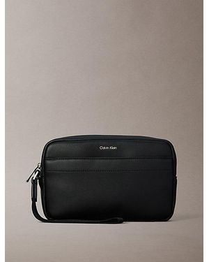 Calvin Klein Raised Logo Pouch - Black