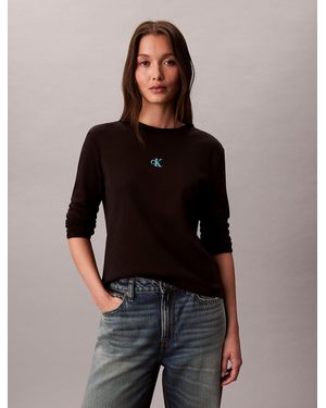 Calvin Klein Ombre Logo Graphic Classic T-Shirt - Black