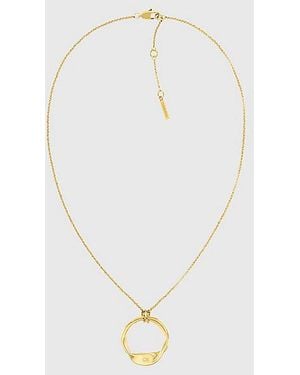 Calvin Klein Gedraaide Ring Hangerketting - Wit