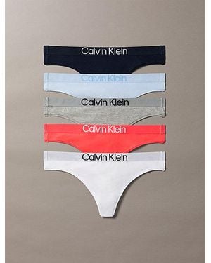 Calvin Klein 5Er-Pack Maximum Cotton Strings - Blau