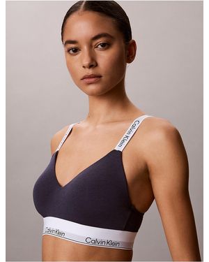Calvin Klein Icon Cotton Modal Lightly Lined Bralette - Multicolor