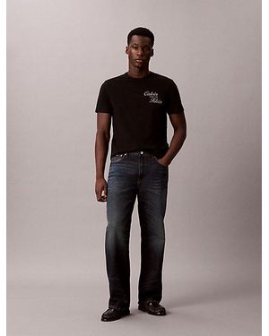 Calvin Klein Jeans Embroidered Logo T-Shirt - Black