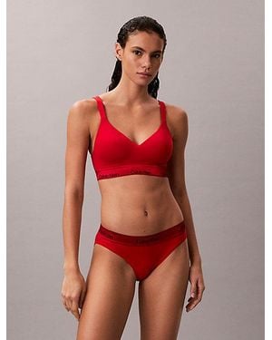 Calvin Klein Limited Edition Lift Bralette Icon Cotton Modal - Red