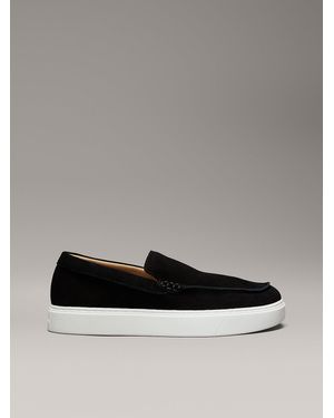 Calvin Klein Suede Hybrid Moccasins - Grey