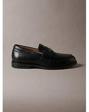 Calvin Klein Theo Leather Penny Loafers - Grey