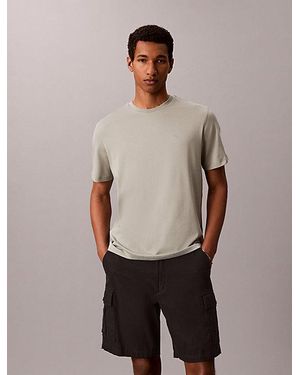 Calvin Klein T-Shirt Van Pima-Katoen - Grijs
