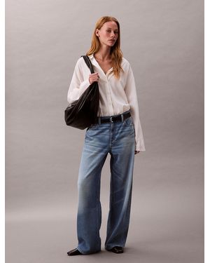 Calvin Klein 90's Low Rise Baggy Jeans - Blue