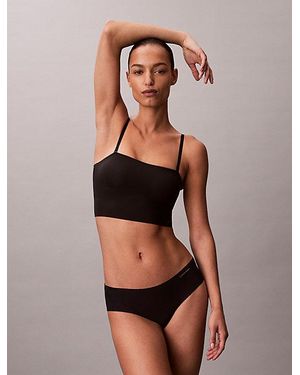 Calvin Klein Beugelvrije Longline Bandeau - Zwart