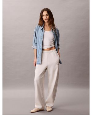 Calvin Klein Calvin Klein Monologo Fleece Barrel Pants - Multicolor