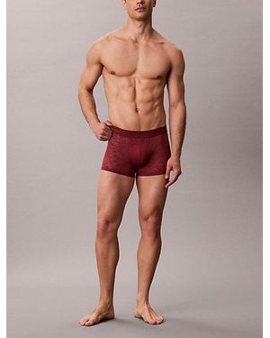 Calvin Klein Low Rise Trunks Refined Lace - Red