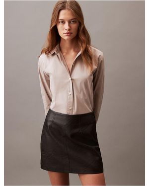Designer Calvin Klein Faux Leather Skirt Dresses for Women - Up to 67% off  | Lyst