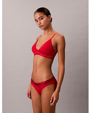 Calvin Klein Corpiño con forro ligero - Icon Cotton Modal - Rojo