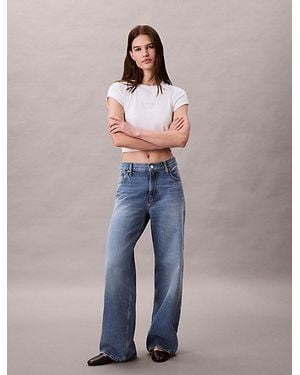 Calvin Klein Low Rise Baggy Jeans - Blauw
